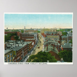 Affiches Vue extérieure de la maison de Longfellow