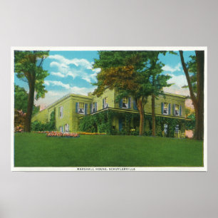 Affiches Vue extérieure de la maison Marshall