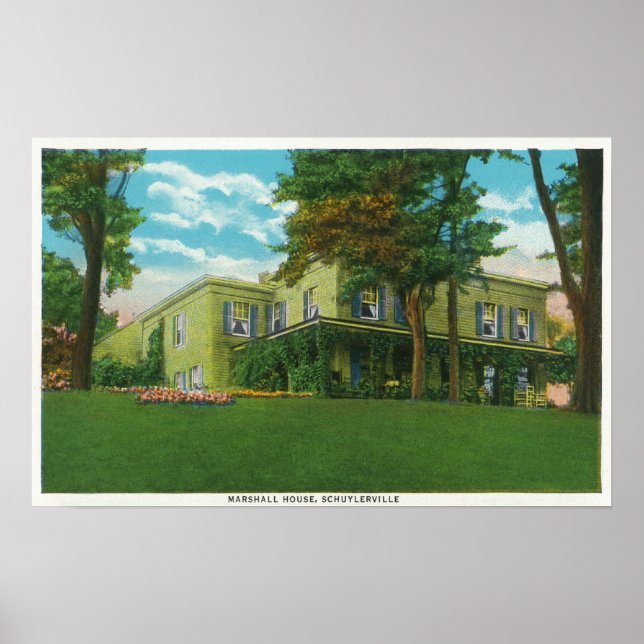 Affiches Vue extérieure de la maison Marshall (Devant)