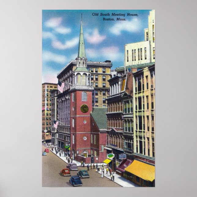 Affiches Vue extérieure de l'ancienne salle de réunion du S (Devant)