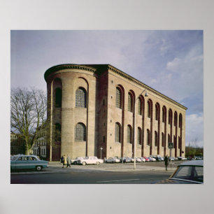 Affiches Vue extérieure de l'Aula Palatina, construit c.310