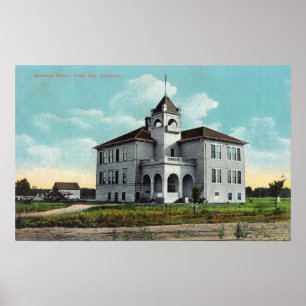 Affiches Vue extérieure de l'école de grammaire 2