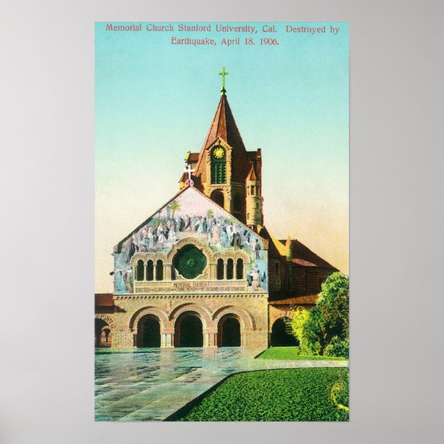 Affiches Vue extérieure de l'église commémorative à U (Devant)
