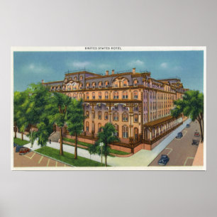 Affiches Vue extérieure de l'hôtel des USA