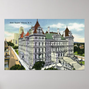 Affiches Vue extérieure du bâtiment de capitol d'état #