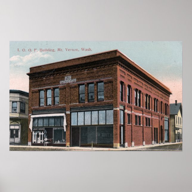 Affiches Vue extérieure du bâtiment de l'IOOF (Devant)