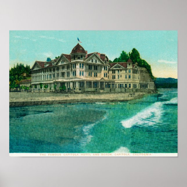 Affiches Vue extérieure du célèbre hôtel Capitola (Devant)