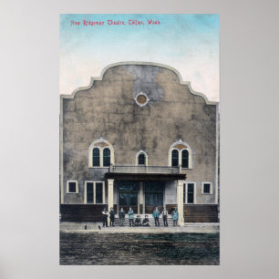 Affiches Vue extérieure du nouveau théâtre de Ridgeway