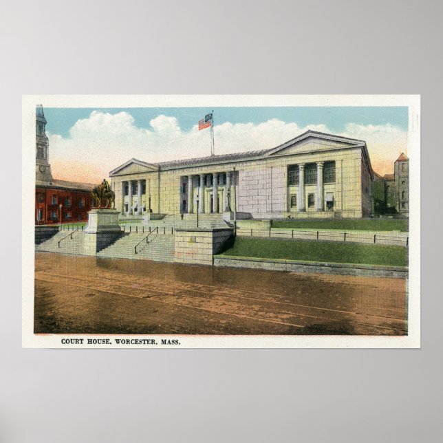 Affiches Vue extérieure du palais de justice (Devant)