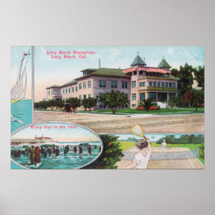Affiches Vue extérieure du sanatorium de Long Beach