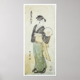 Affiches Vue frontale d'Ohisa, Utamaro, 1792