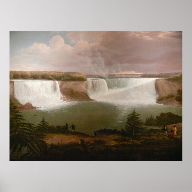Affiches Vue générale des chutes du Niagara par Alvan Fishe (Devant)
