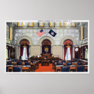 Affiches Vue intérieure de la salle du Sénat du Capitole d'