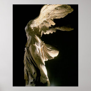 Affiches Vue latérale de la Victoire de Samothrace (Parian