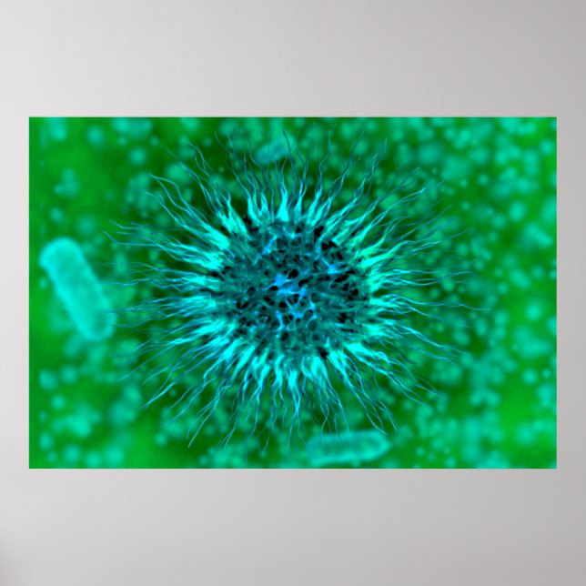 Affiches Vue Microscopique Des Dendrimers 3 (Devant)