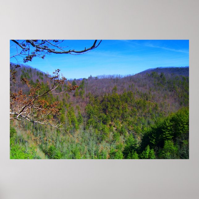 Affiches Vue Montagnes Blue Ridge (Devant)