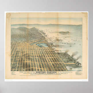 Affiches Vue orientale de San Francisco, CA. (1529A)