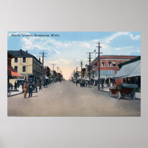 Affiches Vue Pacifique d'avenue