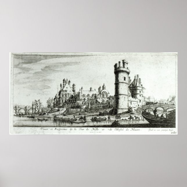 Affiches Vue panoramique du Tour de Nesle (Devant)