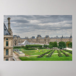 Affiches Vue panoramique Musée du Louvre