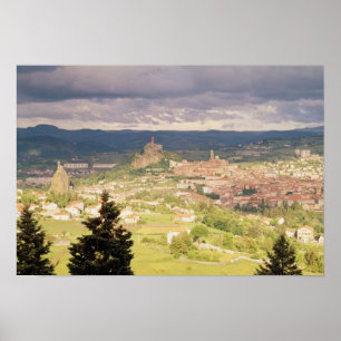 Affiches Vue panoramique sur Le-Puy-en-Velay