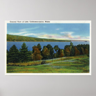 Affiches Vue pittoresque du lac Cobbosseecontee