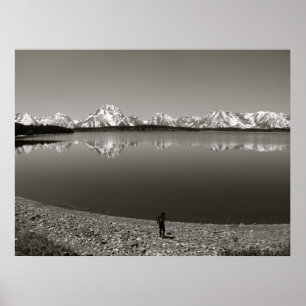 Affiches Vue pittoresque grande de parc national de Teton