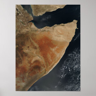 Affiches Vue satellite de la Corne des Afrique