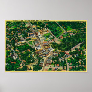Affiches Vue Skyliner en direction sud sur Ashland, OR