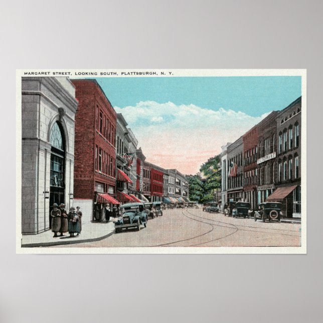 Affiches Vue sud de Margaret Street (Devant)