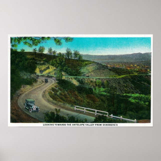 Affiches Vue sur Antelope Valley depuis Sandberg's (Devant)
