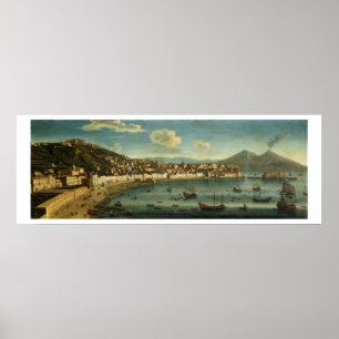 Affiches Vue sur la baie de Naples depuis la baie de Chiaia