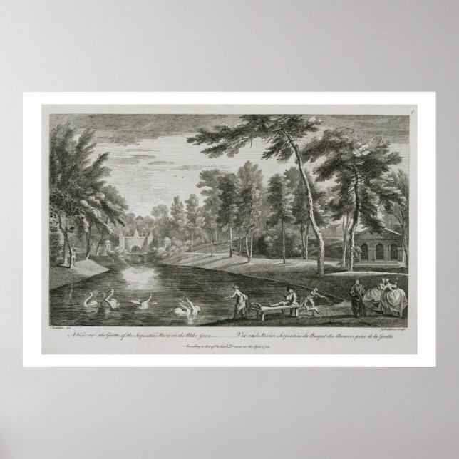 Affiches Vue sur la Grotte de la rivière Serpentine dans le (Devant)