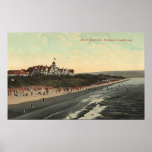 Affiches Vue sur la plage et l'hôtel Redondo