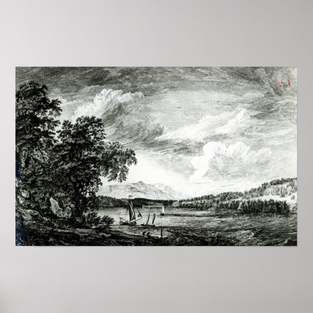 Affiches Vue sur la rivière Hudson de Pakepsey (Devant)