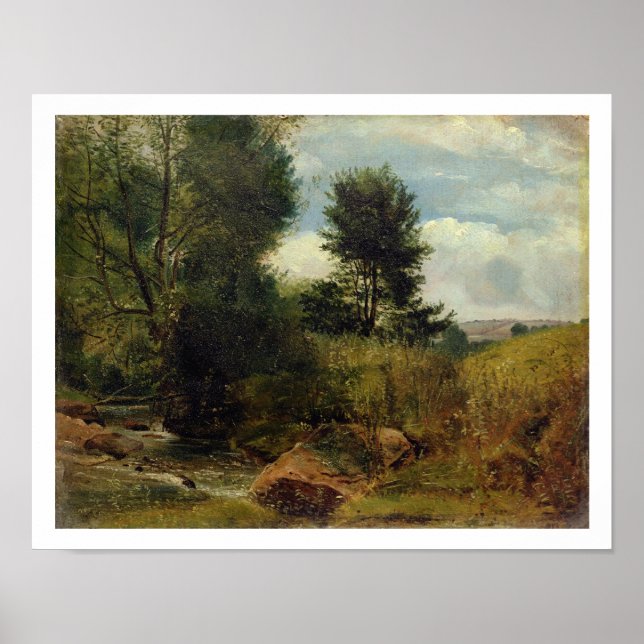 Affiches Vue sur la rivière Sid, près de Sidmouth, vers 185 (Devant)