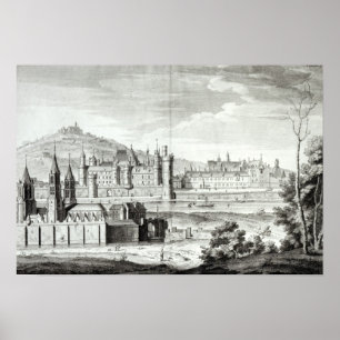 Affiches Vue sur l'abbaye de Saint-Germain-des-Prés