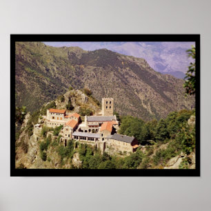 Affiches Vue sur l'abbaye Saint Martin du Canigou