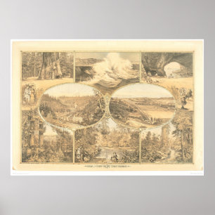 Affiches Vue sur le chemin de fer de la côte du Pacifique S