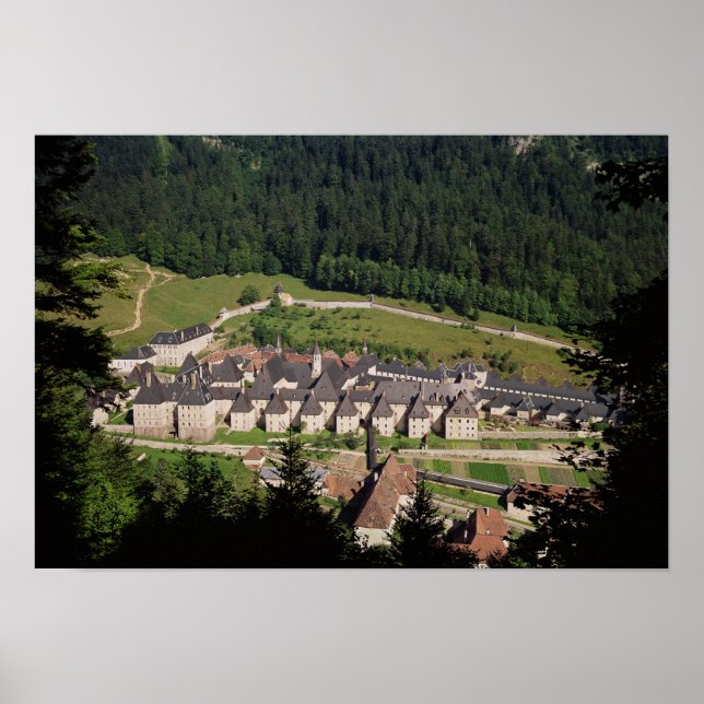 Affiches Vue sur le complexe du monastère (Devant)