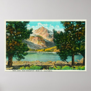 Affiches Vue sur les lacs jumeaux près de Bridgeport