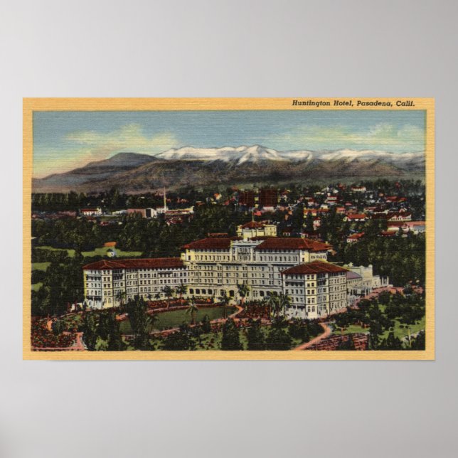 Affiches Vue sur l'hôtel Huntington (Devant)