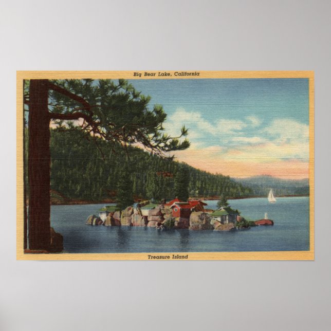 Affiches Vue sur l'île au trésor (Devant)