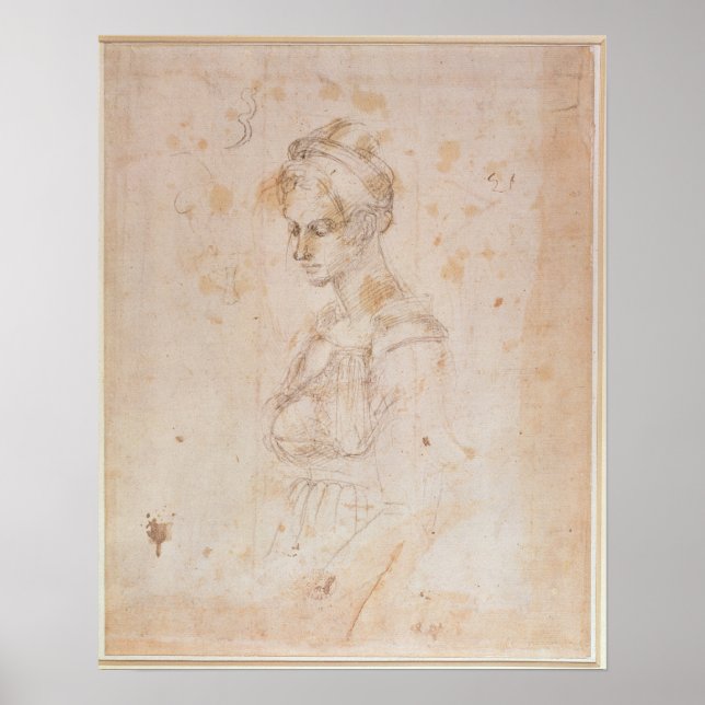 Affiches W.41 Croquis d'une femme (Devant)