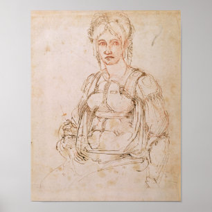 Affiches W.41 Croquis d'une femme assise