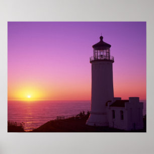 Affiches WA, parc d'État de Cape Disappointment, North Head