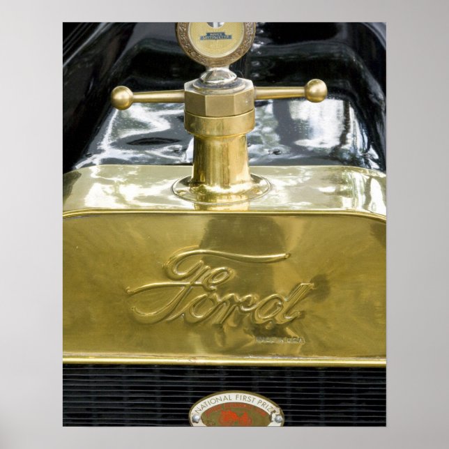 Affiches WA, Seattle, automobile américaine classique. (Devant)