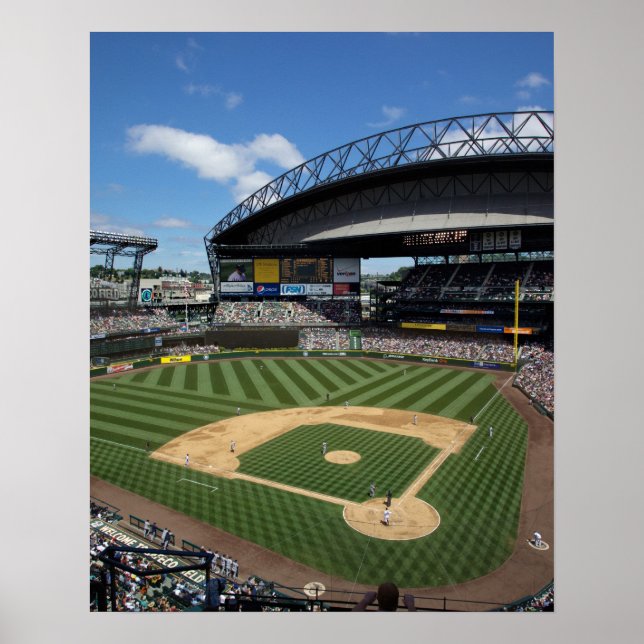 Affiches WA, Seattle, Safeco Field, baseball des Mariners (Devant)