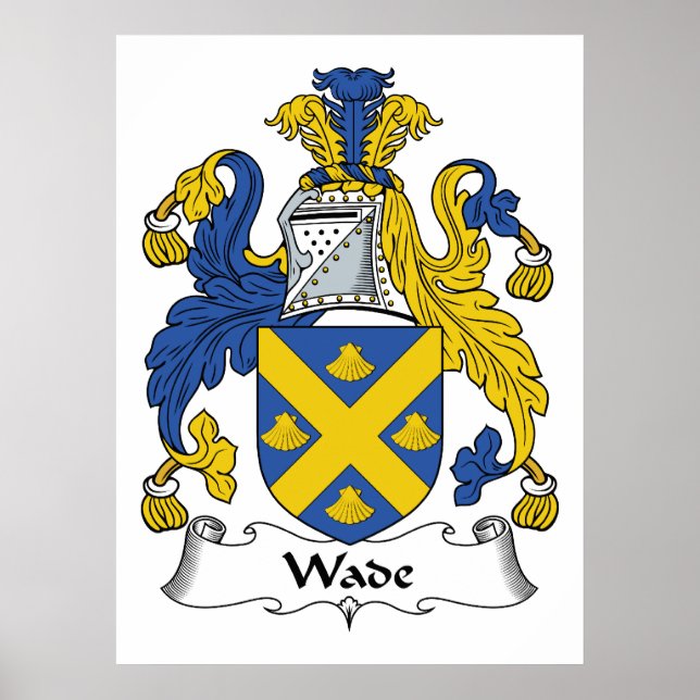 Affiches Wade Family Crest (Devant)