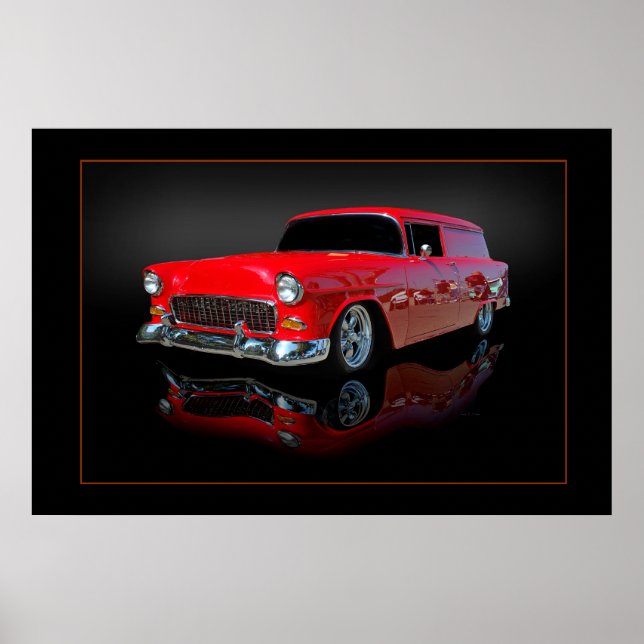 Affiches wagon à panneau 1955 (Devant)